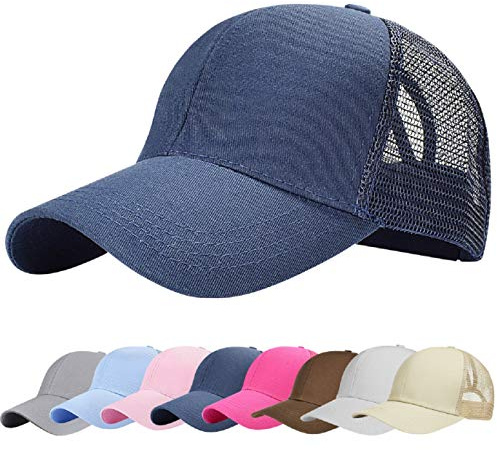 UMIPUBO Mesh Baseball Cap för kvinnor Basecap Outdoor Sport Mössa Casual Baseballkeps Nettokeps Låsshalm Baseballkeps