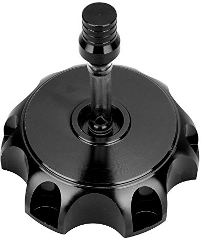 EBTOOLS Motorrad-Tankdeckel Aluminium Schwarz Einschrauben Offroad-Motorrad 48,5 mm Innendurchmesser