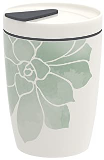 Villeroy & Boch - Coffee to Go Becher - Sukkulente - Porzellan - weiß/grün - 290 ml