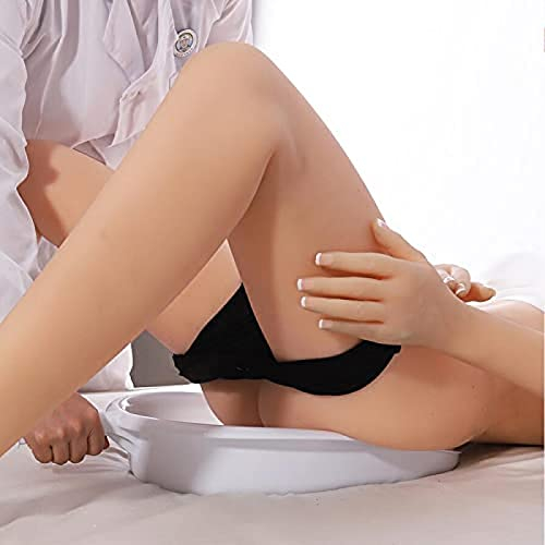 Bequeme Bettpfanne für das Krankenhaus, Bettpfanne für Frauen, Männer, ältere Menschen, Bettpfanne für bariatrische Erwachsene ohne Verschütten oder Spritzen, feste, dicke, stabile PP-Bettpfanne,G