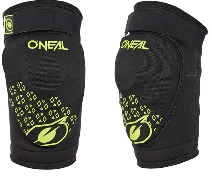O'NEAL | Knieprotektor | Kinder | BMX Mountainbike Downhill | IPX®- Aufprallschutz aus Polyurethan, Leichte Konstruktion, Abriebfestes Material | Dirt Knee Guard Youth V.23 | Schwarz Neon-Gelb | S-M
