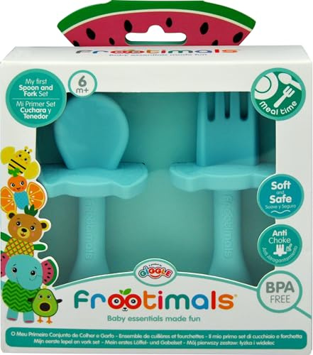 Kids Euroswan - Set mit Löffel und Gabel Melany Melephant FROOTIMALS, mehrfarbig (FT00002)