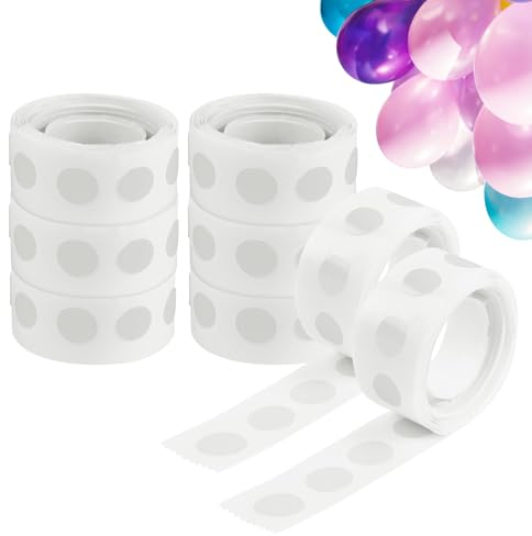 Ainiv 800 Stück Ballonkleber, Doppelseitig Klebepunkte Transparent Entfernbares Selbstklebend Ballon Klebepunkte Luftballons Klebeband Kleber, Ballon Glue Dots für Geburtstag Party Hochzeit Dekoration