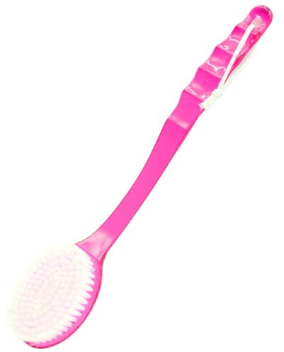 Spazzola per Doccia Spazzola per il Lavaggio del Corpo Bagno Doccia Spazzola Schiena Doccia Spazzola Doccia Schiena Massaggiatore con Manico Lungo Doccia Spazzola per la Pulizia Della Pelle(Rosa)
