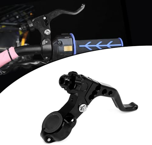 Leva Frizione Moto per Manubrio da 22 mm 7/8, Leva Cambio Moto Regolabile Universale per EXC CRF YZ SX DRZ PW KLX Dirt Bike Pit Bike Enduro Motocross Supermoto Street Sport Dual Sport Moto Nero