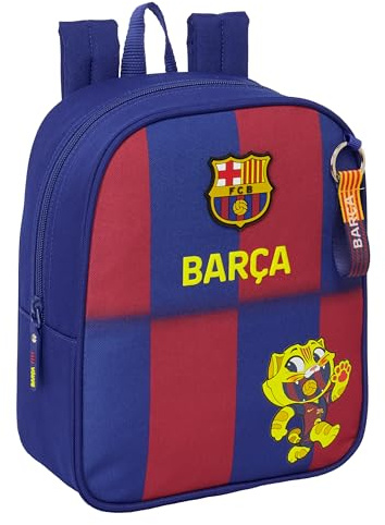 Safta F.C. Barcellona 1ª attrezzatura 25/26 - Zaino per bambini, zaino per la scuola, adattabile al carrello, ideale per l'asilo, comodo e versatile, qualità e resistenza, 22 x 10 x 27 cm, blu/granata