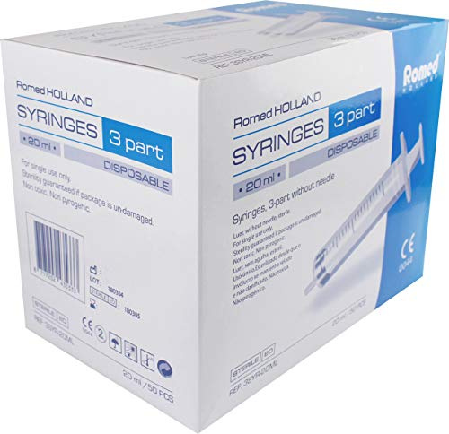 Romed Einmalspritzen Einwegspritzen 3-teilig, 5 ml, 1 x 100 Stück