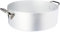 Pentole Agnelli ALMR110650 Casseruola Cilindrica, Bassa con 2 Manici in Acciaio Inossidabile, Argento, 50 cm, 1 Pezzo