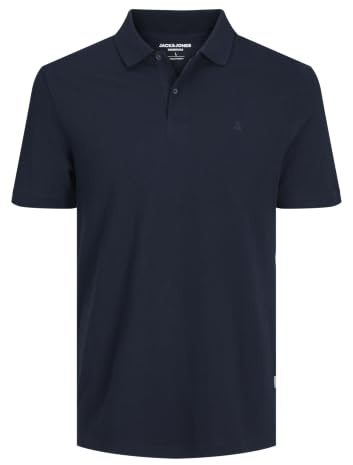 Jack & Jones Men's Jjebasic Noos Polo Shirt, Blue (Navy Blazer Detail: Slim Fit), M UK