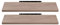 EUGAD Wandregal Wandboard 2er Set Hängeregal Holz Board Modern Eiche Gelb 120x22,9x3,8cm 0120QJ-2