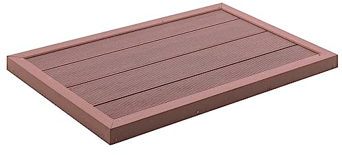 Home & Garden Pool & Spa Pool & Spa Zubehör Bodenelement für Solardusche braun 101x63x55cm WPC