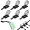 Kabelclips Kabelklemmen, Kabelführung Organizer Kabelclips Selbstklebend Outdoor Kabelklemmen, 25 Stück Selbstklebend als Kabelführung Kabelmanagement, Perfekt für Zuhause Büro und Werkstatt