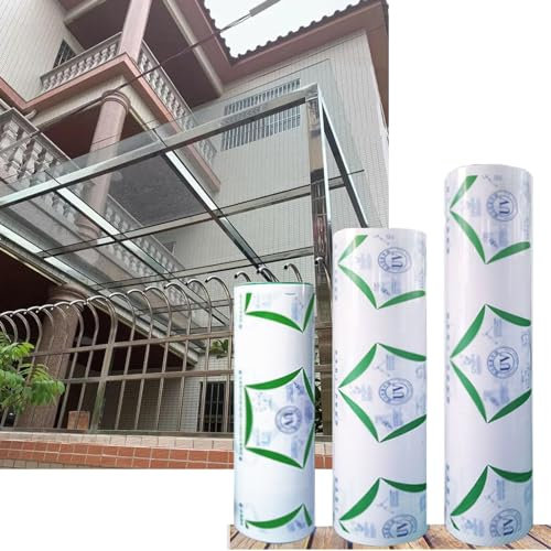 Paneles transparentes para techos de invernadero, láminas de policarbonato, resistentes a los rayos UV y al agua, cubiertas de toldo para exteriores, fácil de doblar y cortar, repuesto de vidrio para