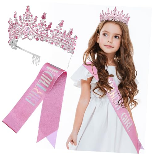 Gatuida Couronne Et Écharpe Anniversaire Pour Femme Accessoire De Fête Décorations Joyeux Anniversaire