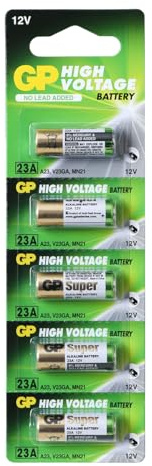 GP Super 23A 12V High Voltage Alkaline Battery (Pack of 5)