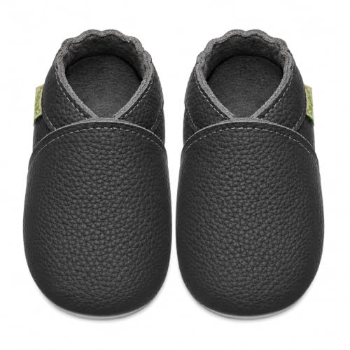 SAYOYO Chausson bébé Chaussure Bebe Garcon Fille Chaussures Cuir Souple Premiers Pas Chaussons Bébé