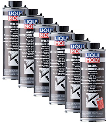 6X LIQUI Moly 6102 Wachs Unterbodenschutz anthrazit schwarz Pflege Schutz 1L
