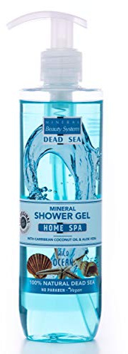 Totes Meer Mineral Duschgel – Ocean, 300ml By Mineral Beauty System - Körperpflege Mit Aloe Vera Saft Für Männer, Frauen Und Alle Hauttypen