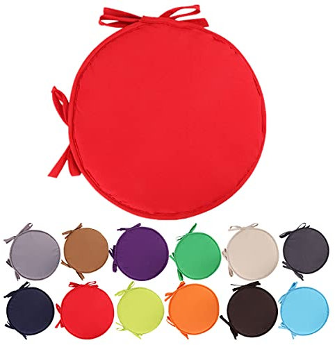 Fanlulu Cuscini colorati per sedie da interni/esterni Cuscini rotondi per sedili Cuscini da giardino per patio, per la casa - Diametro 30 cm/11,2 pollici,cuscini da giardino rotondi per sedili