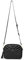 Miss Lulu Women's Small Black Crossbody Shoulder Bag with Adjustable Strap - PU Leather, V-Shaped Pattern & Tassel Detail