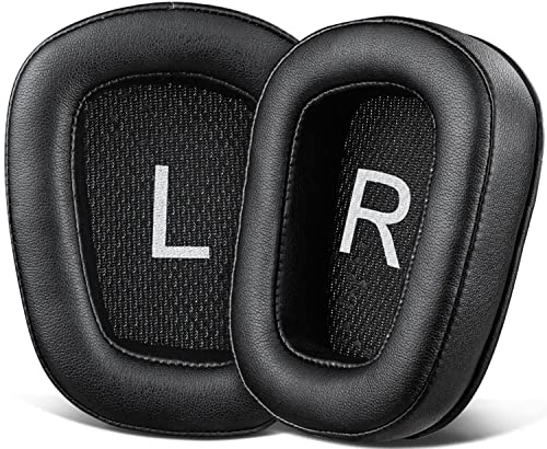 SOULWIT Ohrpolster aus Proteinleder, Ersatz für Logitech G35 G930 G933 G933S G935 G633 G633S G635 G533 G430 G431 G432 G433 Gaming Headset, Ohrpolster für G332 G230 G231 G233 Kopfhörer