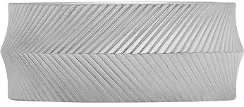 Fossil Herrenring, Harlow Lineare Textur Edelstahlband Ring