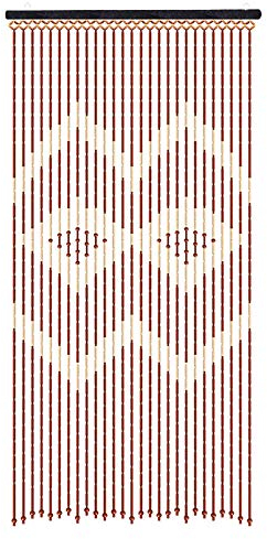 czyuRachel Bambus Perlenvorhang Türvorhang, 90x175cm Balkontür Insektenschutz Vorhang Natürliches Holz+Bambus Perlenvorhang Fliegengitter Chinesisch Klassisch Für Bad Schlafzimmer Veranda Türöffnung