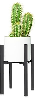 RHtvrll Verstellbarer Blumentopf Ständer aus Eisen, Moderner Blumenständer, Pflanzenständer für Innen Außenbereich, Blumentopfhalter Halterungsgestell, Perfekt für Blumentöpfe Größe 8-12 Zoll