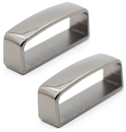 WUSJCOF 2 Stück Herren Gürtelschnalle Gürtelhalter Für Herren Gürtelbefestigung Herren Gürtelschnalle Zubehör-Gürtelschlaufe Keeper Edelstahl Gürtelschlaufe