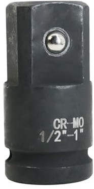 Flewdart adaptador de vaso de impacto 1/2 a 1, carraca reductor 1/2 a 1, adaptador carraca acero al cromo-molibdeno(CR-MO)