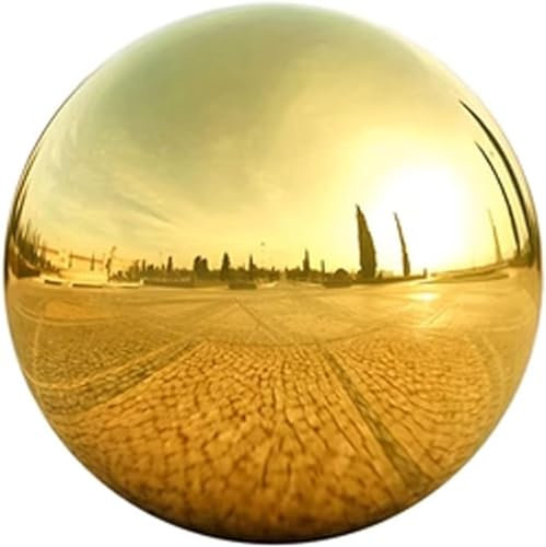 Balles d'observation de jardin, boule creuse polie, boule creuse en acier inoxydable rose pâle, boules creuses à suspendre pour scène et décorations de mariage