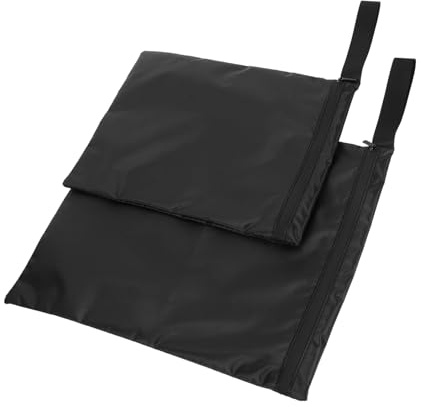 HEALSOPTHY Borse Impermeabili Riutilizzabili per Pannolini e Costumi da Bagno, 2 Pezzi (30x22,5 Cm + 36x30 Cm), con Cinturino da Polso, Scomparti Separati Umido e Asciutto, per Spiaggia,