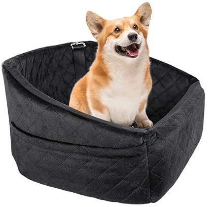 Kalttoy Coussin de voyage pour animal de compagnie avec rembourrage en éponge dense et base antidérapante - S'adapte à la plupart des véhicules de balançoire pour chien
