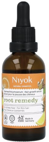 Niyok Root Remedy Siero per la crescita dei capelli, 50 ml, prodotto in Germania