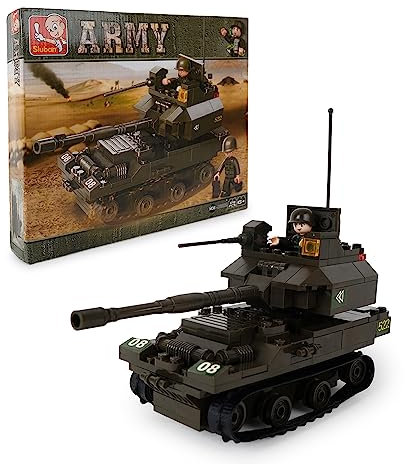 Sluban Panzer V (178 Teile), Spielset, Steckbausteine, mit Spielfigur, für Kinder ab 4 Jahren, Mehrfarbig