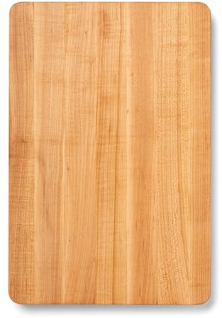 John Boos Chop-N-Slice Series Rectangular Maple Cutting Board, 16 x 10 x 1, 4.5 lb – Reversible Edge-Grain Butcher Block, Made in the USA