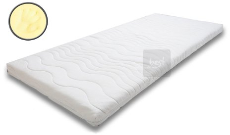 Best for You Topper Visco Viscoelastic stödkärna, 7 cm inkluderar täcke! Val av olika storlekar 60 x 120 cm - 200 x 200 cm