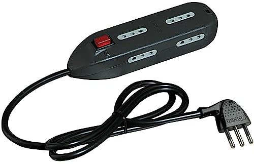 BTicino 3667G/B Ciabatta Multipresa con 6 Prese, 10 A, Interruttore e Cavo, Bianco