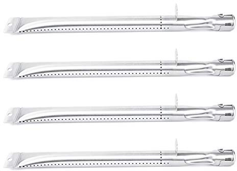 LOKHING 12411 42CM brännare för grill grillutrustning, broilmate, grill pro, Master Forge, rostfritt stål gasolgrill brännare tub reservdelar för nordamerikanska utomhus, perfekt låga lågor (4-pack)