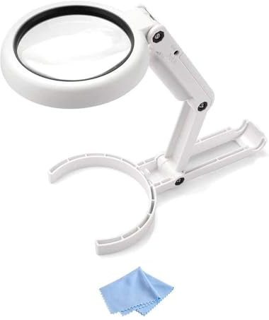 Lampe à 8 LED pour main ou de table avec lentille 5X/11X