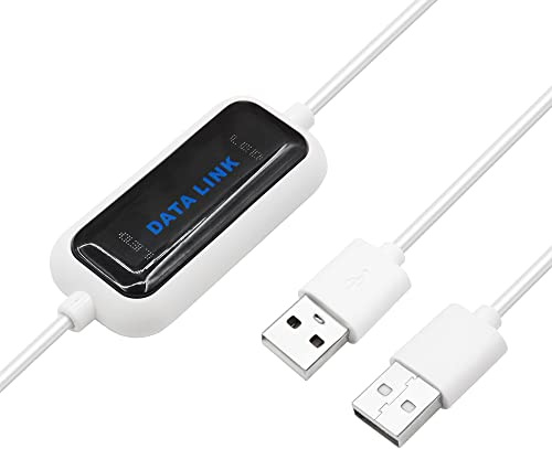 YACSEJAO USB Data Transfer Cable High Speed PC to PC USB 2.0 Computer Laptop Data Sync Link File Transfer Copy Cable for Microsoft Win 2000 / XP/VISTA/Win7/8/10