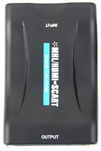 Eighosee Convertitore video composito a SCART adattatore audio stereo + USB nero