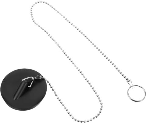CANIGHT Rubber Bathtub Drain Stopper with Chain Hochwertiger Wasserdichter Abflussstöpsel Für Badewanne Und Waschbecken Für Zuhause Und Hotels Verhindert Verstopfungen Und Sorgt Für