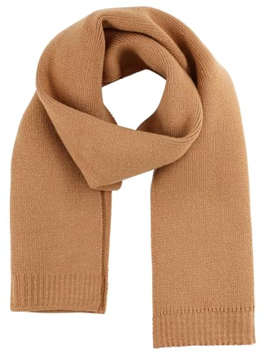 UAMOEI Kids Scarf for Girls Scarf Toddler Boys Scarves Knit Winter Scarves Fashion Neck Warmer Kids Neck Warmers Boy (Light tan)