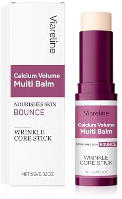 Cemenrete Calcio Multi Bálsamo, Calcium Volume Multi Balm, Anti-Aging Skincare Stick, Wrinkle Core Stick, Colágeno, Colágeno, Vegano Cuidado de la Piel Cuidado de los Ojos para Ojos, Cuello y Cara (1