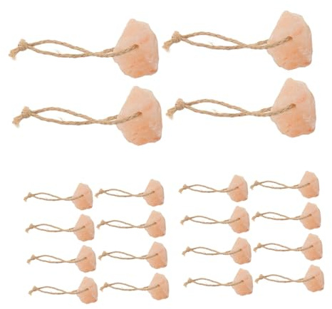 SUPVOX 20pezzi Blocchi di Naturale da Leccare per Capre Cervi e Bestiame Corda Inclusa Integratori Minerali per Piccoli Animali Domestici e Alpaca Design da Appendere