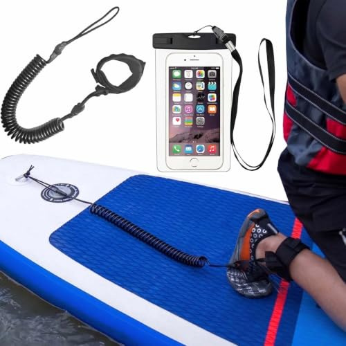 Correa de Surf,Cuerda para surfear,Cuerda de surf ajustable,Correa de surf para adultos, Cuerda para Tabla de Surf,Leashes de Surf, adecuado para tablas de paddle surf, bodyboards y deportes acuáticos