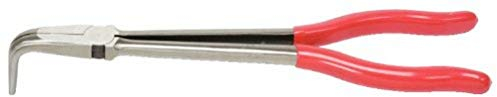 KS Tools 500.7053 Pinza a Punte Mezzotonde Classic, Piegate a 90°, Extra Lunga, 270 mm