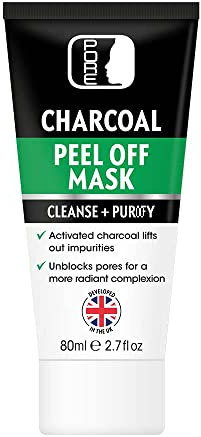PORE - Blackhead peel off face mask with Activated Bamboo Charcoal to Remove Blackheads & Impurities for Men and Women - Purifying, deep cleansing and suitable for all skin types. 80ml Tube
