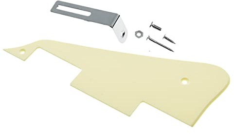 Dopro Schlagbrett für Epiphone Les Paul (einlagig, mit Chromhalterung) cremefarben